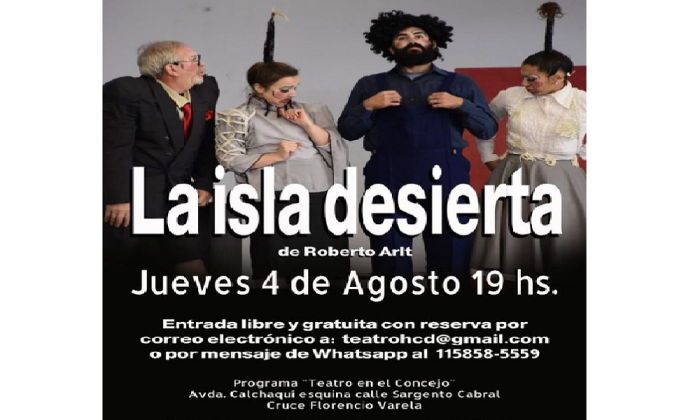 Florencio Varela: Este 4 de agosto nuevamente "teatro en el concejo"